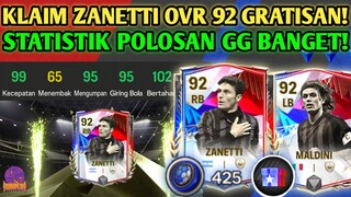 KLAIM ZANETTI RB OVR 92 EVENT RIVALS GRATISAN! STATISTIK POLOSANNYA GG BANGET FC MOBILE YUAHPLAY!