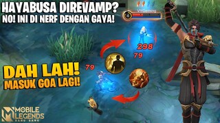 APA? HAYABUSA DI REVAMP? TIDAK! INI DI NERF DENGAN GAYA! MOBILE LEGENDS