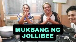 MUKBANG NG JOLLIBEE|SALAMAT MAM CORA AT NACORNER KO SI @Inday Katok  😂😂 ABOUT ALDRIN