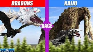 How To Train Your Dragon vs Kaiju Race | SPORE