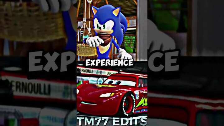 Sonic (Boom) Vs Lightning McQueen (Cars 2) edit #battle #whoisstrongest #sonicboom #cars2