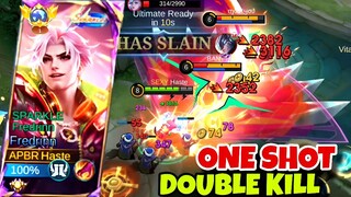 Fredrinn Best One Shot Combo 💯💥| MLBB Best Fighter for Solo Rank | Best Jungler Mobile Legends 2024