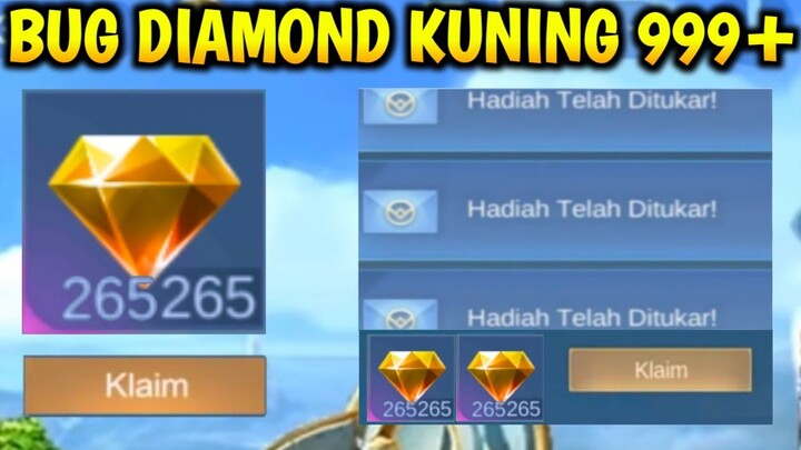 KLAIM BUG DIAMOND KUNING | CARA DAPATKAN DIAMOND GRATIS TERBARU 2022 | BUG ML