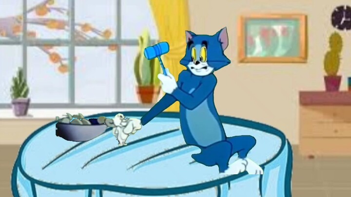 kartun lucu tom & jerry di omeli majikan.