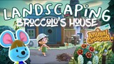 LANDSCAPING (AT 5AM) VILLAGER HOMES: SPEED BUILD PT 8// ANIMAL CROSSING NEW HORIZONS