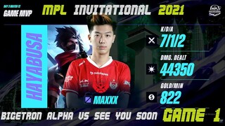 [TAGALOG] BIGETRON ALPHA VS SEE YOU SOON GAME 1 | MPL INVITATIONAL | DAY 3 | MPLI