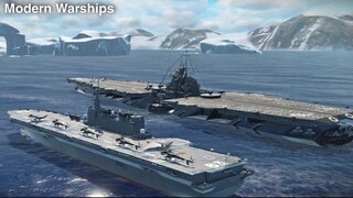 Modern Warships: JS IZUMO in action.