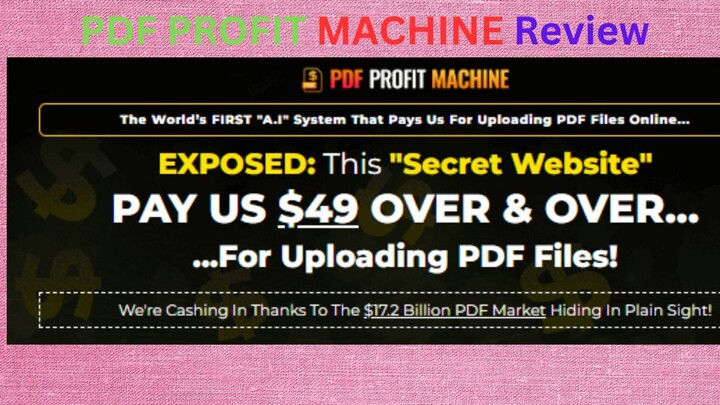 PDF Profit Machine Review,  Demo