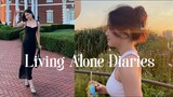 Living Alone Diaries | Getting dressed up, back on my routine, cooking childhood meals, dog mom life