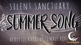 SUMMER SONG -Silent Sanctuary ( Acoustic Karaoke/Female Key )