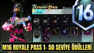 M16 ROYALE PASS ÖDÜLLERİ | 1 - 50 LEVEL M16 ROYALE PASS ÖDÜLLERİ | M16 RP ÖDÜLLERİ | PUBG MOBILE