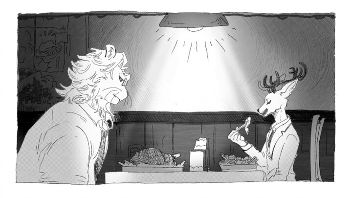 【BEASTARS】Lion and Deer Xiang Handwriting - "Heaven and Earth Are Intolerant"
