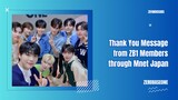 [INDO SUB] Thank You Message from ZB1’s Members through Mnet Japan