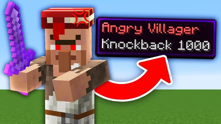 Minecraft But Every Mob Is Hostile With Knockback 1,000...