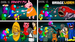 Among Us Collection - 어몽어스 VS Hungry Pig, Rainbow Friends, Bridge Worm, Squid Game, Huggy Wuggy