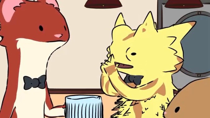 งานที่ง่ายที่สุดในโลก🦎🥛🍋-[Little Animal Daily Life |. Natural Habitat Shorts] จีนและอังกฤษ