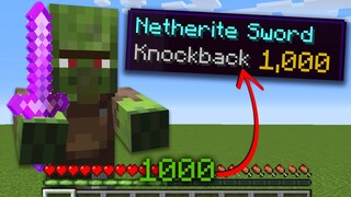Minecraft, But Your XP Gives Mobs Knockback 1,000..