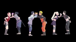 Dyed with Your Color【NARUTO MMD】NARUHINA*SASUSAKU*SAIINO