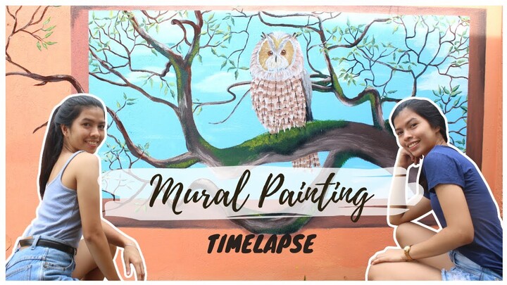 3D Owl Mural Painting | Timelapse Video | tiff and stiff