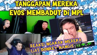 KOMENTAR STREAMER PINGGIR JURANG EVOS NGEBADUT DIMPL & REAKSI LIAT DONKEY NANGIS