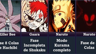 TODAS LAS TRANSFORMACIONES de JINCHURIKIS en NARUTO y BORUTO