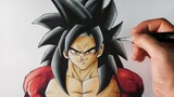 YouTube drawing master teaches you how to draw Son Goku Super Saiyan Ajin 4!! | Dragon Ball GT
