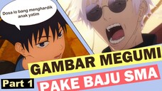 MEGUMI VERSI BOCAH SMA INDONESIA 😱😱😱!!! | Speedpaint Lining | PART 1