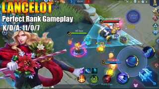 Lancelot Perfect Rank Gameplay | Road to top1 global Squad Season15