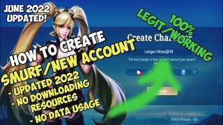 2022 HOW TO CREATE SMURF ACOUNT/SECOND ACCOUNT IN MOBILE LEGENDS | HOW TO CREATE SMURF MLBB 2022