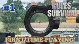 MY FIRST TIME PLAYING ROS (Rules of Survival: Battle Royale) #1