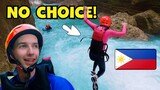 SHE WANTS TO QUIT... TOO SCARY?! | Kawasan Falls CANYONEERING, Moalboal, Cebu, PHILIPPINES | VLOG