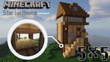 ⚒️[Minecraft] : How to make a Starter House | Survival House Tutorial | 5x5