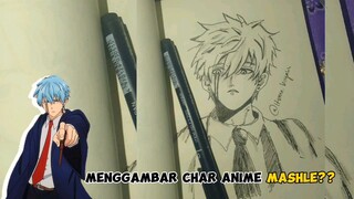 Draw character Anime mashle (lance crown) #bestofbest