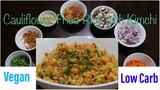 Cauliflower Fried Rice with Kimchi PLANT BASE (VEGAN) low card diet