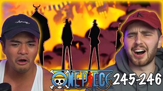 WATER 7 DESTROYED! LUCCI IS INSANE!! - One Piece Episode 245 & 246 REACTION + REVIEW!