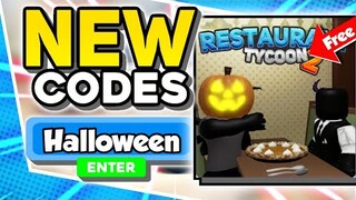 New "Halloween Update Working Codes 2021 in Roblox Restaurant Tycoon 2