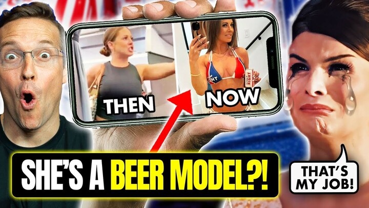 'Crazy Plane Lady' BREAKS Internet with Anti-Bud Light Bikini & Beer Photo🍺 Libs MELT DOWN
