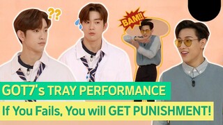 Hilarious moment of GOT7's TRAY DANCE GAME! #GOT7