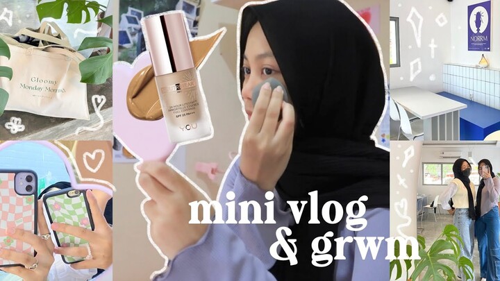 mini vlog: cute cafe, pop up store, movies + grwm (& noutriwear foundation review!) ♡°˖彡