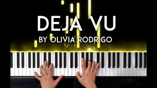 Deja Vu by Olivia Rodrigo piano cover with free sheet music