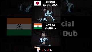 Fire force tamaki😂 - Japanese dub vs Hindi dub all official dubs #anime #animelove #shorts #otaku