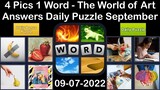 4 Pics 1 Word - The World of Art - 07 September 2022 - Answer Daily Puzzle + Bonus Puzzle