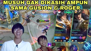 AKU TIDAK BUTUH PENDAPATMU, TERIMAKASIH. KAU TIDAK AKAN BISA LARI.. GUSION & ROGER | Mobile Legends