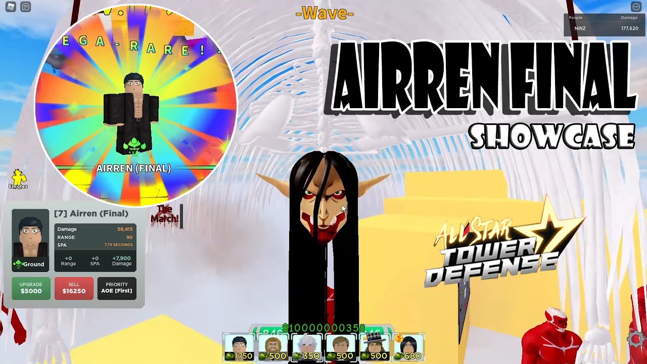 Airren (Final) - Eren (Timeskip), Roblox: All Star Tower Defense Wiki