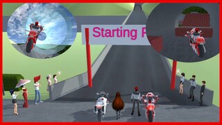 Motorbike Racing Over Difficult Terrain || SAKURA School Simulator