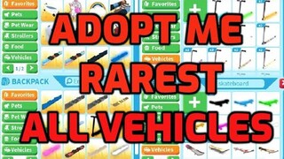 TOP 10 ADOPT ME VEHICLES - ALL ADOPT ME VEHICLES (RAREST OLD VEHICLES ADOPT ME) CLOUD, GHOST VEHICLE