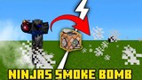 How to make a Ninja Smoke Bomb in Minecraft using Command Blocks | No Mods