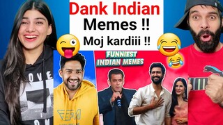 Funniest Indian Memes! 🤣 (TRY NOT TO LAUGH) Reaction video!!