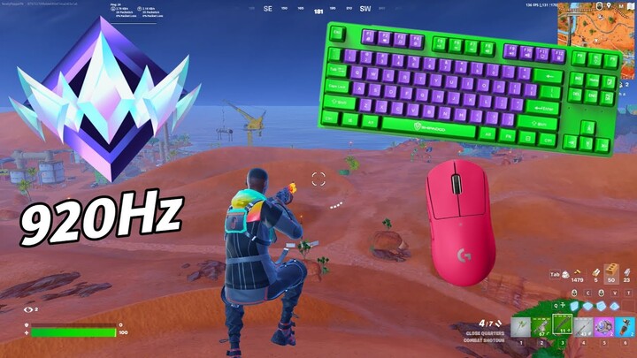 [ASMR] 😴 Fortnite UNREAL RANK Gameplay 💤 Satisfying Keyboard Fortnite 360 FPS 4K