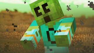 Surviving in a Zombie Apocalypse in Minecraft